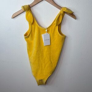 Zimmermann JEANNIE TERRY TIE SHOULDER ONE PIECE SWIMSUIT SIZE 10